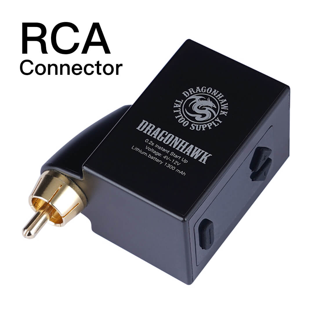 Fuente de alimentación inalámbrica para tatuajes Dragonhawk B1 con conexión RCA