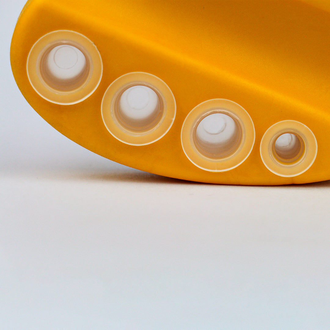 Caps curvos de silicón para pigmentos
